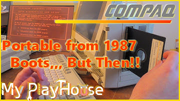 Compaq Portable III (1987) Actually booting from floppy. BUT! - 477