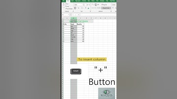 How to Quickly Insert Rows and Columns in Excel | Quick Excel Tips #excel #quickexceltips #analysis