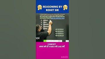 🔥DICTIONARY ORDER REASONING | REASONING BY ROHIT SIR | #shorts #sscgd #reasoning #radianmensa