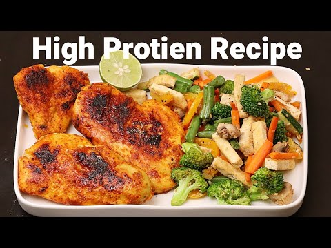 Pan Roasted Chicken for Weight Loss   Weight Loss Recipe   Diet recipe  Salad Recipe Kabitaskitchen