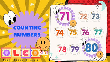 Counting Numbers 71-80 | Learn Counting Numbers | Number name with spelling | OLCO Kids
