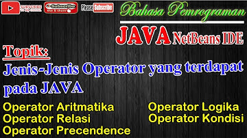 JAVA | Jenis Jenis Operator yang terdapat pada JAVA