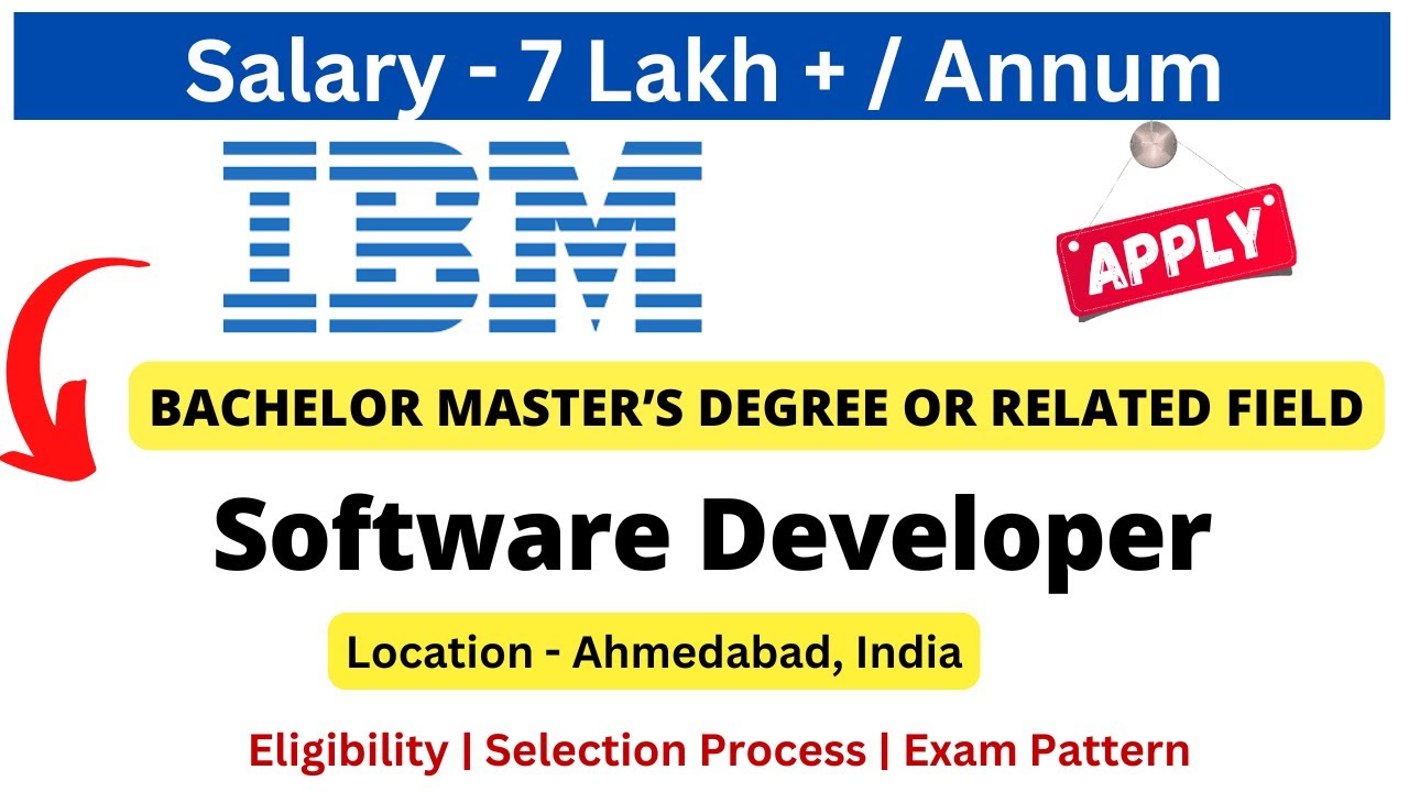 IBM Off Campus Drive for Fresher 2025 | Software Developer | Salary 7 ...