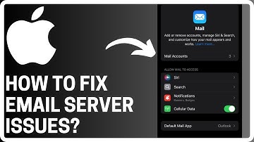 How To Fix Cannot Get Mail, Mail Server Not Responding - Full Guide