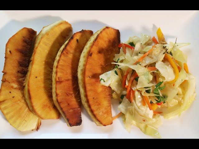 Roast (oven) and Fry Breadfruit | CaribbeanPot.com