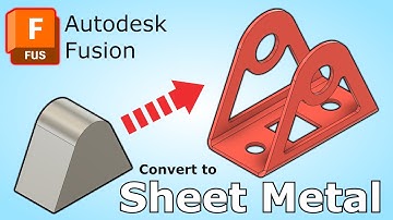 How to Convert Solid Body to Sheet Metal | Autosesk Fusion