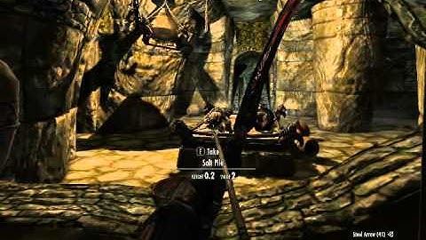 Skyrim dungeon run; Labyrinthian Temple and maze.