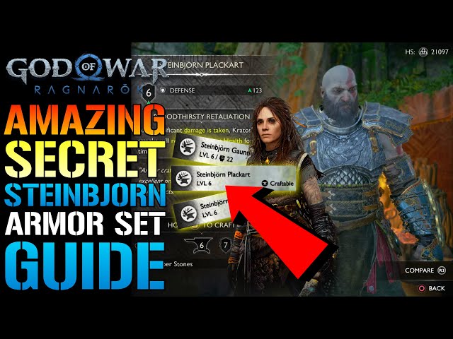 God of War Ragnarök best armor sets, including best early armor and how to  get Steinbjorn set