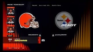 Cleveland Browns Vs the Steelers ￼