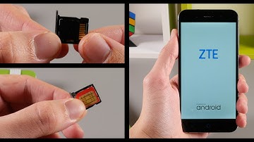 ZTE Blade V6 / ZTE Blade D6 - How To Insert / Remove a SIM Card and MicroSD Card