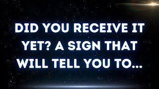 💌  Did you receive it yet? A sign that will tell you to...
