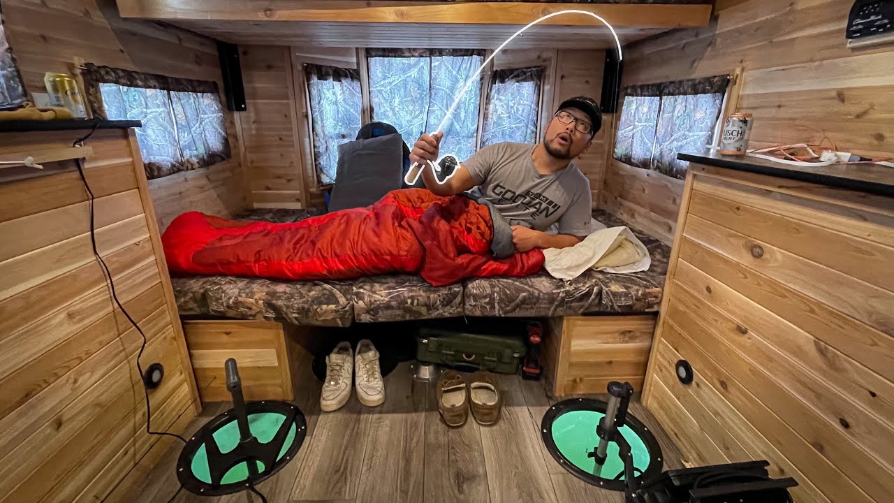 Ice Camping in a Expensive Off-Grid Cabin! (Early Winter Camping) 