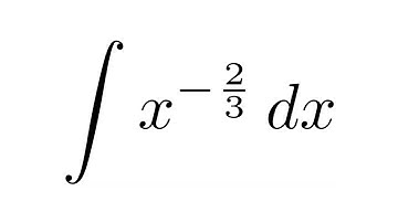 Integral of x^(-2/3)