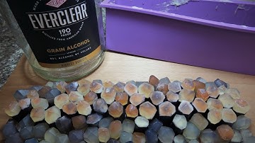 Natural transparent soap base - Part 1 Geode soap crystals Soap challenge January 2021 by Chass WF