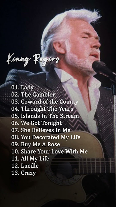 Kenny Rogers - The Best Singer Classic Country Songs Of All Time - Greatest Hits Old Country songs
