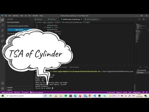 Surface And Volume Program made by Python||Upto 6 shapes