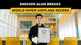 Shocker Alum Breaks World Paper Airplane Record