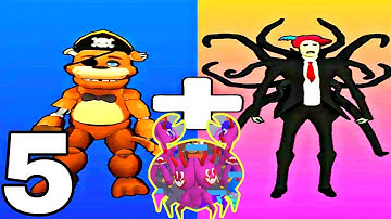 Merge Monster : Fusion Battle Game - Walkthrough Part 5 Levels 51-70 Huggy - Android ios Gameplay