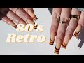 RETRO 80S NAILS | WORK WITH ME | @LORENAAGUIRRE_