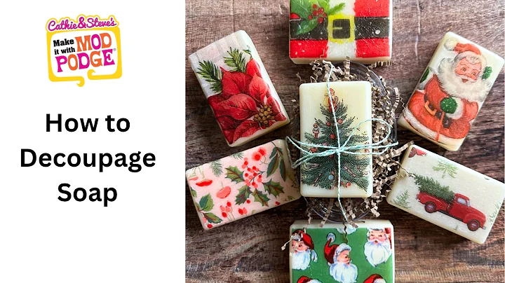 How to Decoupage Soap with Mod Podge and Napkins Easy Handmade Gift