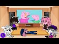 Gacha Club| 🐷 Piggy characters react to Piggy Memes - Peppa and Roblox Piggy Funny Animation!