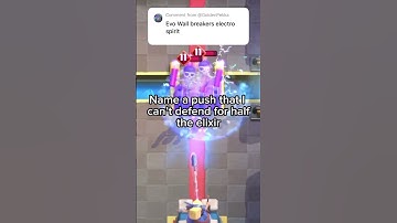 Name a push that I can’t defend for half the elixir #clashroyale