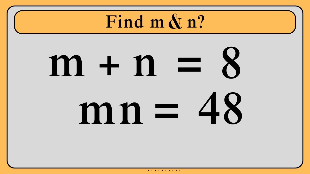 A Nice Algebra Problem | Tricky Math Olympiad Question - YouTube