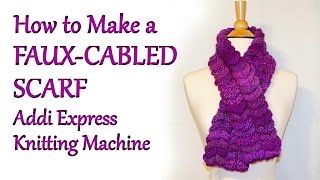 How to Make Flat Panels on an Addi Knitting Machine