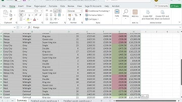 AQ2022 AAT Level 3 Spreadsheets  MATST Ch 2 Spreadsheet Case Study Bumper Beds Ltd P1