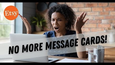 Etsy Does Not Like Message Cards Anymore