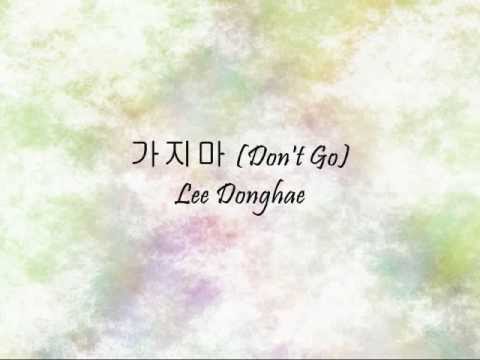 (+) Lee Donghae - Don't Go