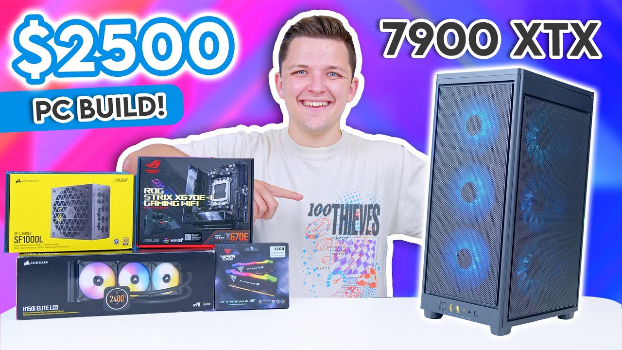 Awesome $2500 Gaming PC Build 2023! 🤩 [ft. RX 7900 XTX & Corsair