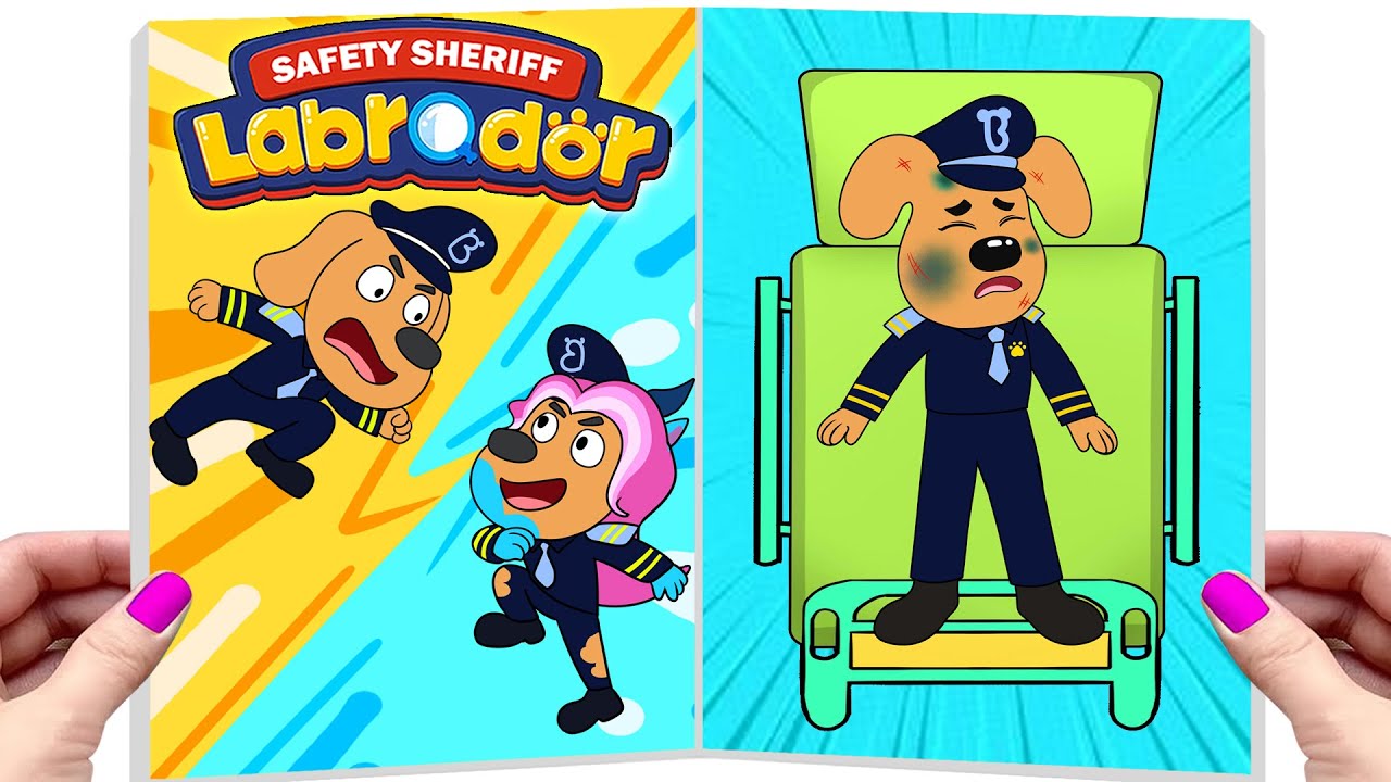 [ Paper DIY ]❤️Making Quiet Book | Sheriff Labrador... Oh No! The Criminal Is a Fake Police Officer!
