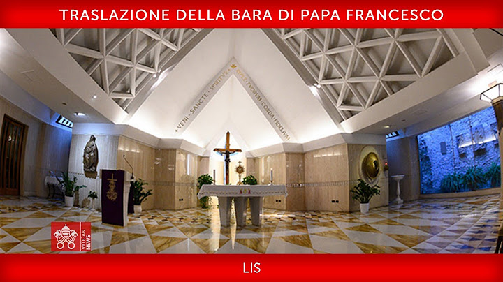Traslazione della bara di Papa Francesco nella Basilica Vaticana, 23 aprile 2025 LIS