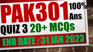 pak301 quiz 3 2023|pak301 quiz 3 solution 2023|pak301 quiz 3 fall 2022|SubScribe @dilshadahmad1