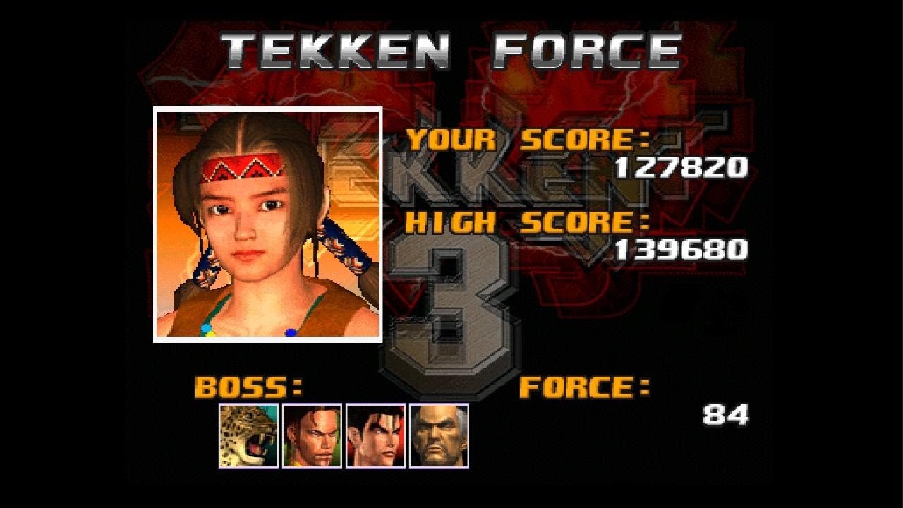 TEKKEN 3 TEKKEN FORCE MODE : JULIA 2p costume gameplay