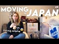 Moving in japan alone vlog  packing japanese movers cost getting organized advice  more 