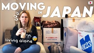 MOVING IN JAPAN ALONE VLOG | packing, japanese movers, cost, getting organized, advice + more