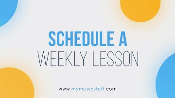 Schedule A Weekly Lesson
