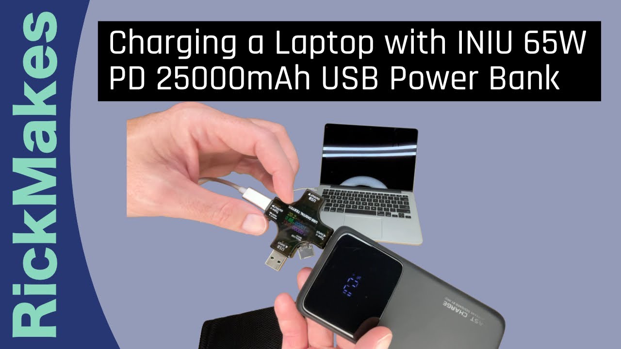 INIU Portable Charger, 65W Fast Charging Power Bank 25000mAh for Laptops  etc