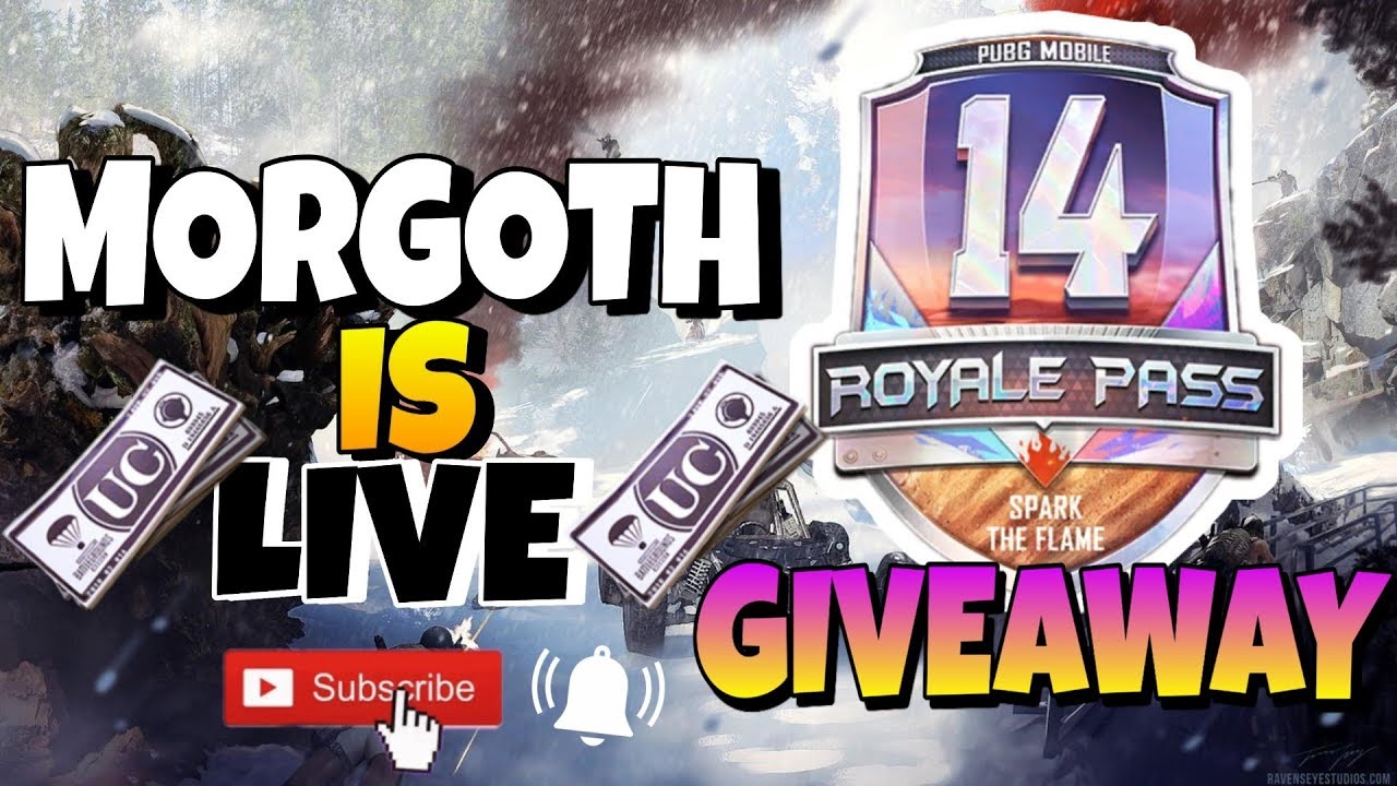 RP GIVEAWAY ||SEASON 14 ROYAL PASS GIVEAWAY || PUBG Mobile - YouTube