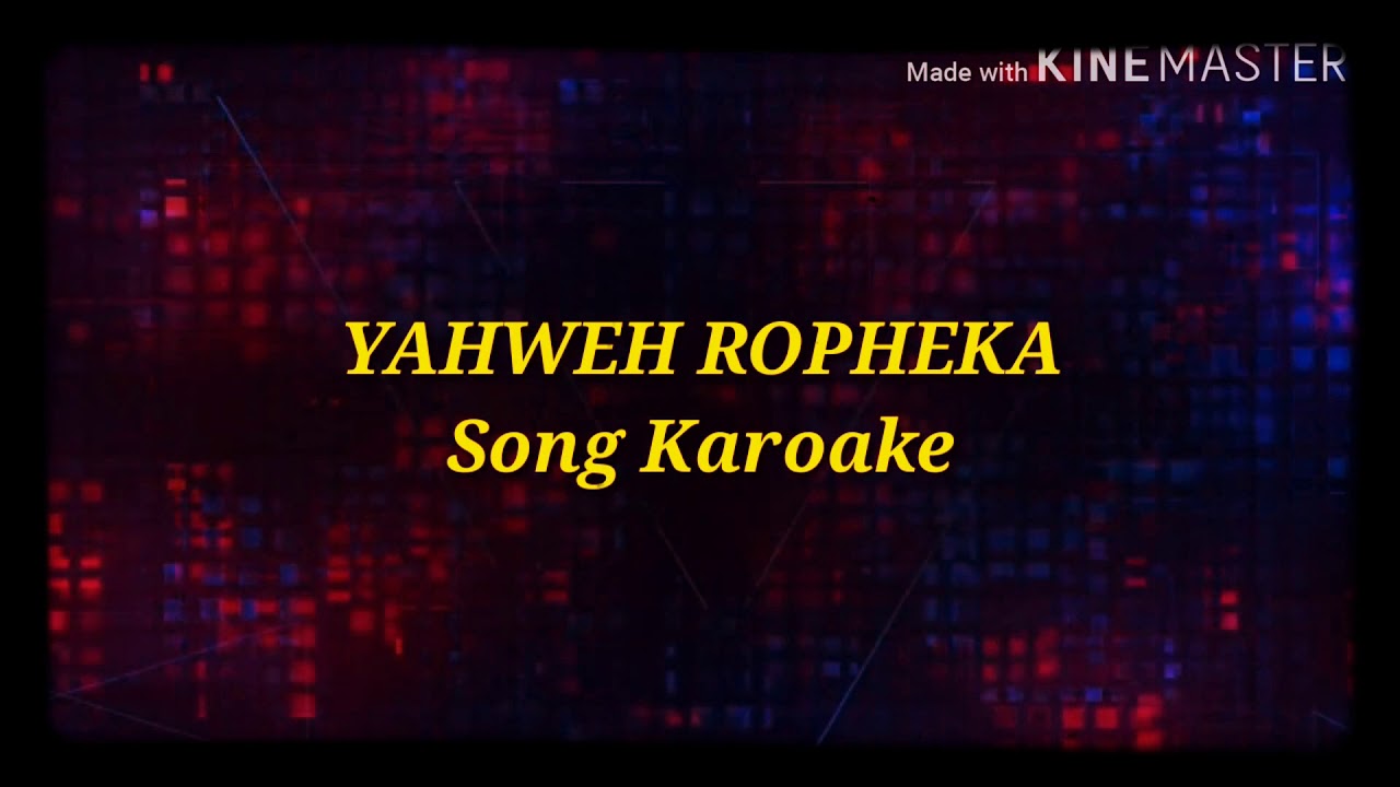 Yahweh Ropheka Song Karaoke  Tamil Christian Song  Levi   4  John Jebaraj 