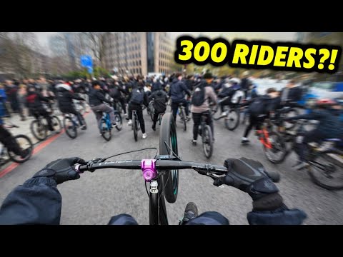 300 Riders Took Over London… POV Rideout Chaos!