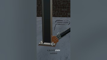 Bracing Connection #shorts #bracing #steelconnections #steeldesign #steeldetailing