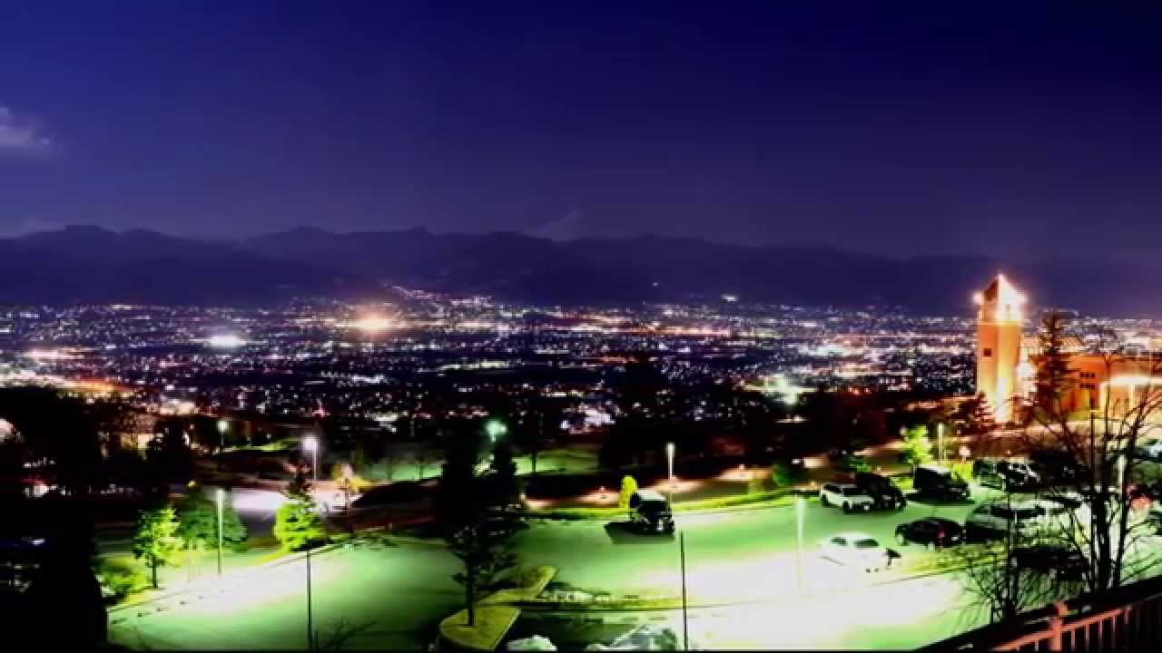 甲府盆地の夜景 笛吹川フルーツ公園 山梨県 Youtube