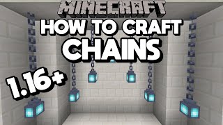 How To Craft Chains | Minecraft 1.16