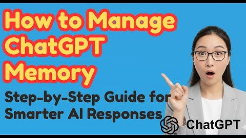 How to Manage ChatGPT Memory | Step-by-Step Guide for Smarter AI Responses