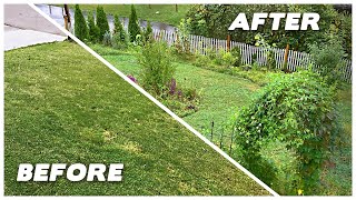 A Garden Transformation! || Boring Lawn to Magical Garden ❀