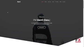 Kerri - Responsive Bootstrap 4 One Page Portfolio Template        Mad