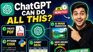 ChatGPT Can Do All This PDF, Python Code, Dummy Data & AI Images in Minutes 🚀